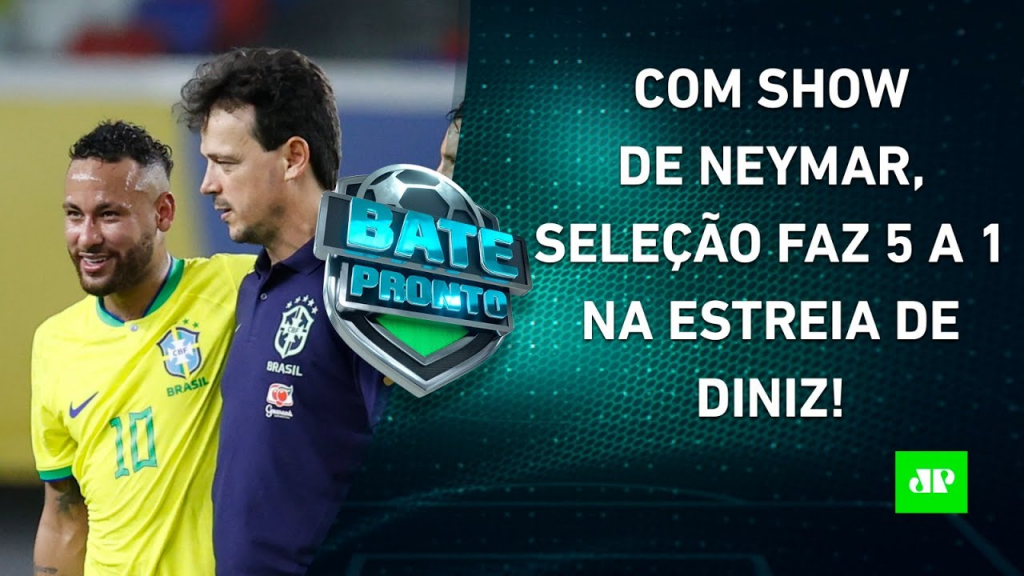 Sele O Brasileira Goleia Na Estreia De Fernando Diniz Neymar Brilha