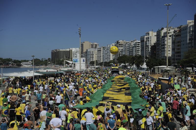 Caminhada De Cinco Horas Na Orla De Copacabana Marca Manifesta O No Rio Jovem Pan