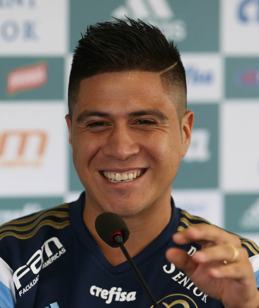 Cristaldo jogou no Palmeiras de 2014 a 2016