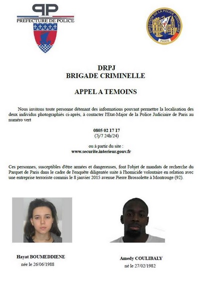 Divulgação/Polícia francesa