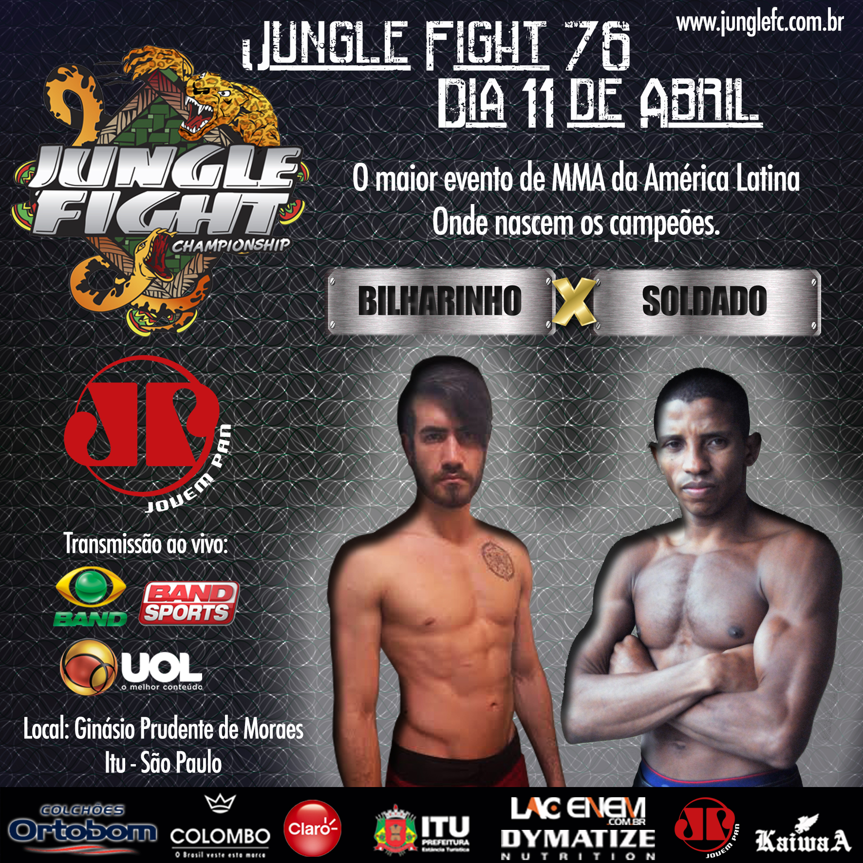 UOL – Jungle Fight volta a São Paulo com lutas por cinturão e