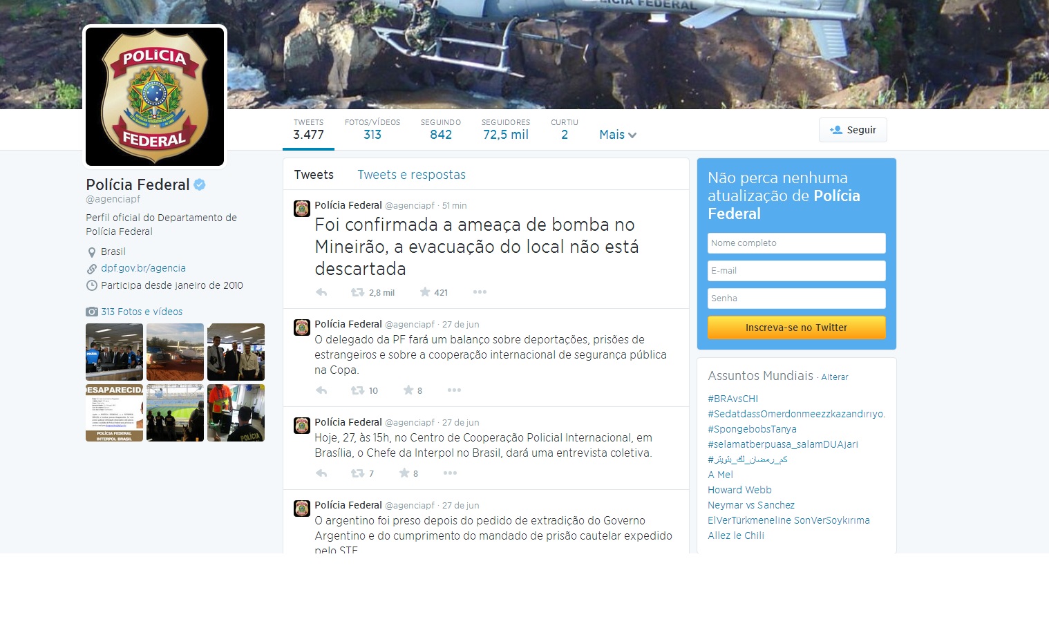 Reprodução/Twittert