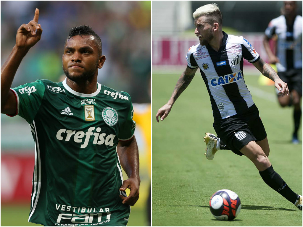 Montagem / Divulgação / César Greco - AG Palmeiras / Ivan Storti - Santos FC