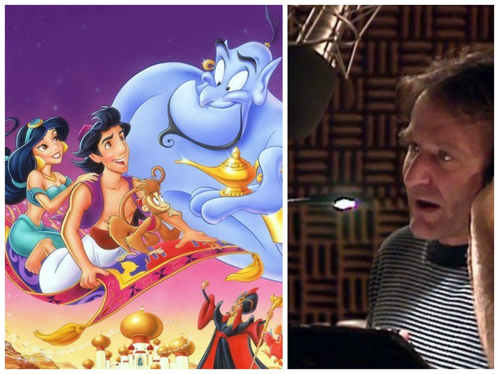 São divulgadas imagens de Robin Williams dublando o Gênio, de “Aladdin”;  assista