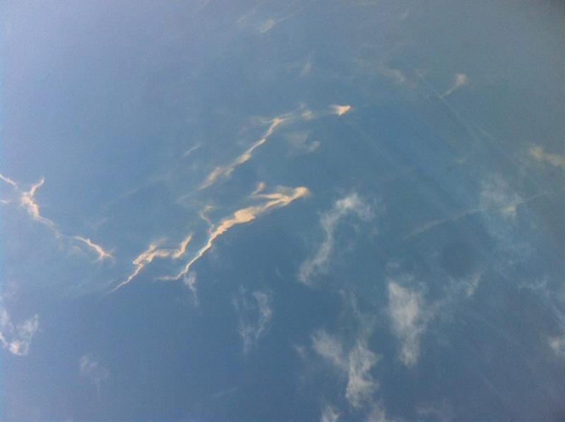 Área do mar em que avião foi visto pela última vez