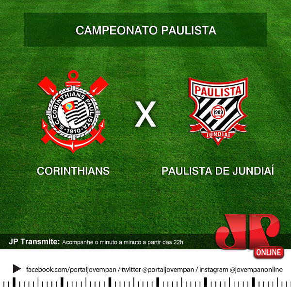 TRANSMISSÃO, Corinthians x Paulista de Jundiaí