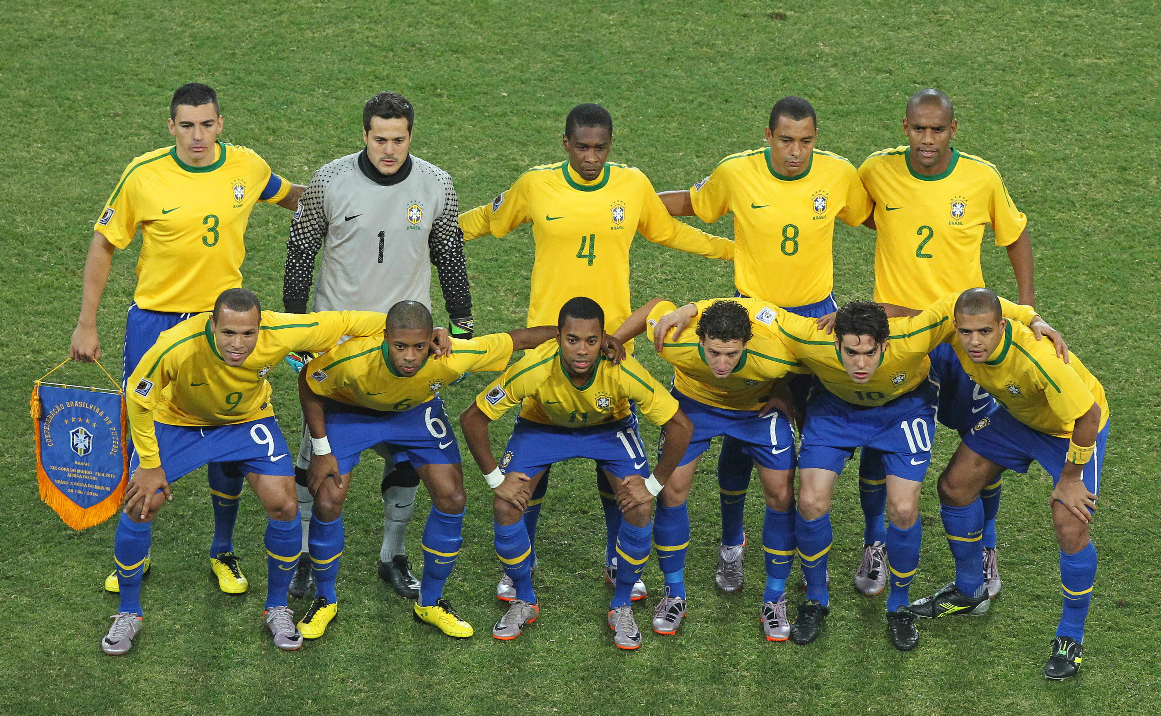 Qual era o time do Brasil na Copa de 2010?