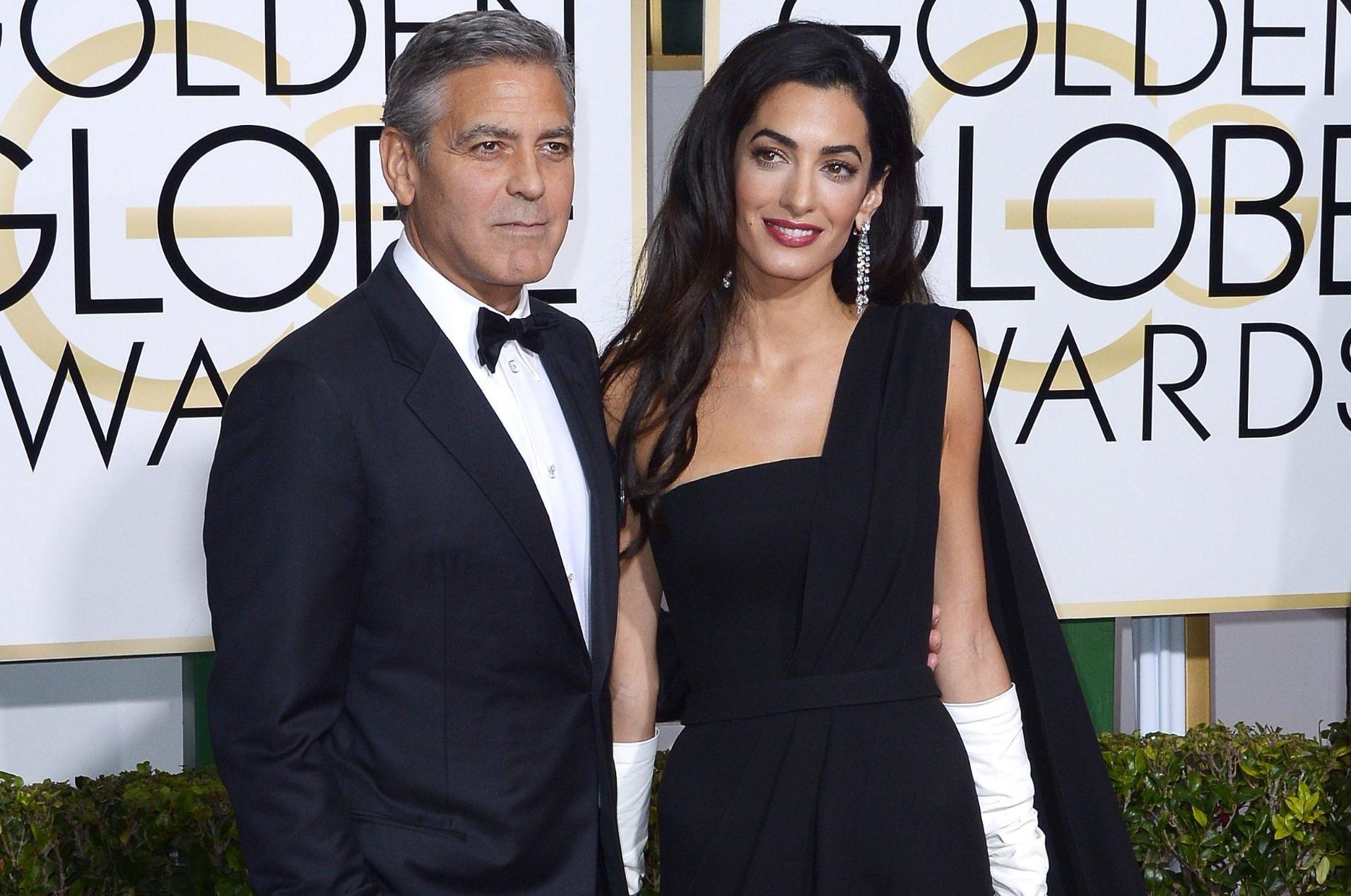 George Clooney e Amal Alamuddin no Globo de Ouro de 2015