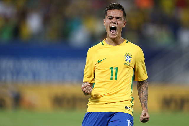 Camisa Brasil – Philippe Coutinho – Copa Do Mundo 2018 – Autografada Por  Todo Elenco – Play For a Cause
