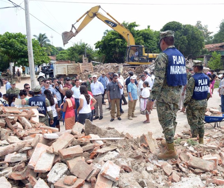 Terremoto em Oaxaca, no sul do México, deixou centenas de desabrigados