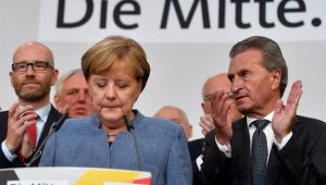 Angela Merkel discursa após ser reeleita para o quarto mandato como chanceler da Alemanha