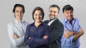 Patrick Santos, Vera Magalhães, Carlos Andreazza, Marcelo Madureira, 3 em 1