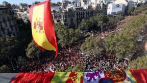 Mundo Espanha Barcelona Catalunha Manifestação
