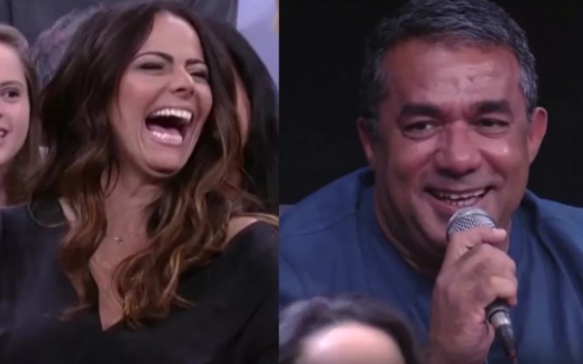 Em momento hilário, pai de Anitta se declara a Viviane Araújo na TV