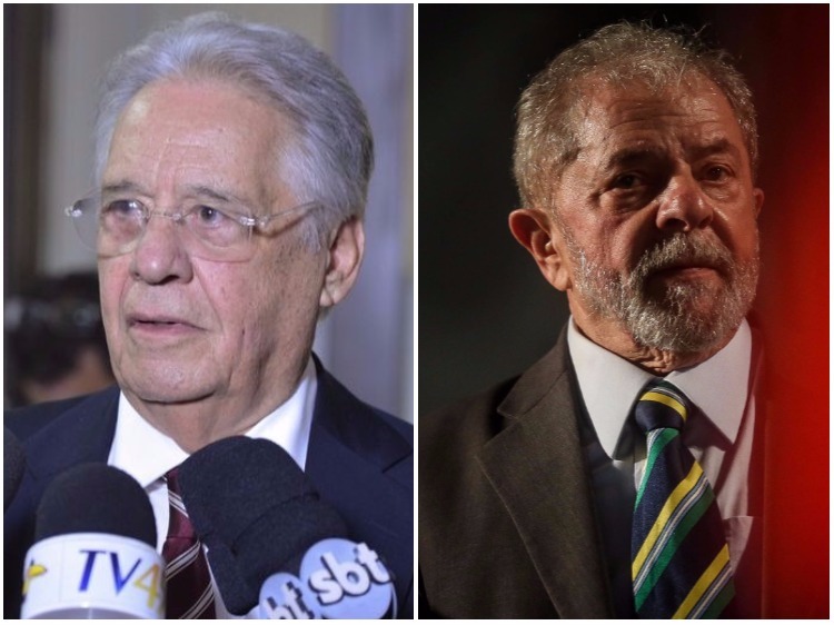 Lula e FHC: presença forte na política externa