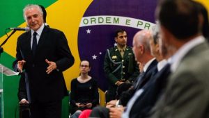 Presidente Michel Temer participa de solenidade em homenagem ao início do movimento republicano