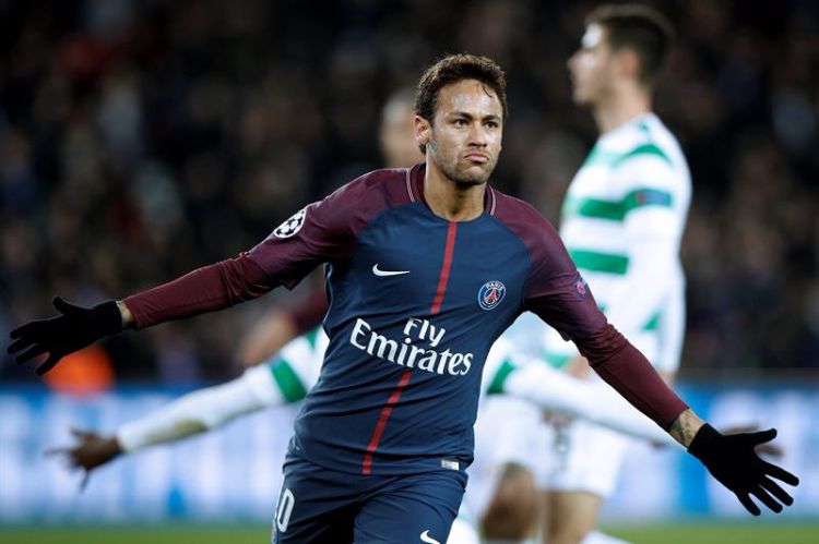 Neymar marcou duas vezes no passeio PSG 7 a 1 Celtic