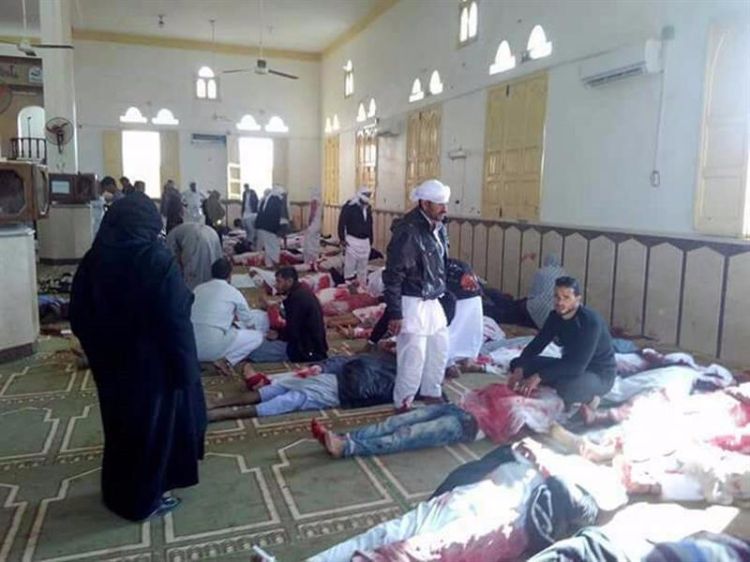 Ataque terrorista contra uma mesquita a oeste da cidade de Al Arish deixa 54 mortos e 75 feridos