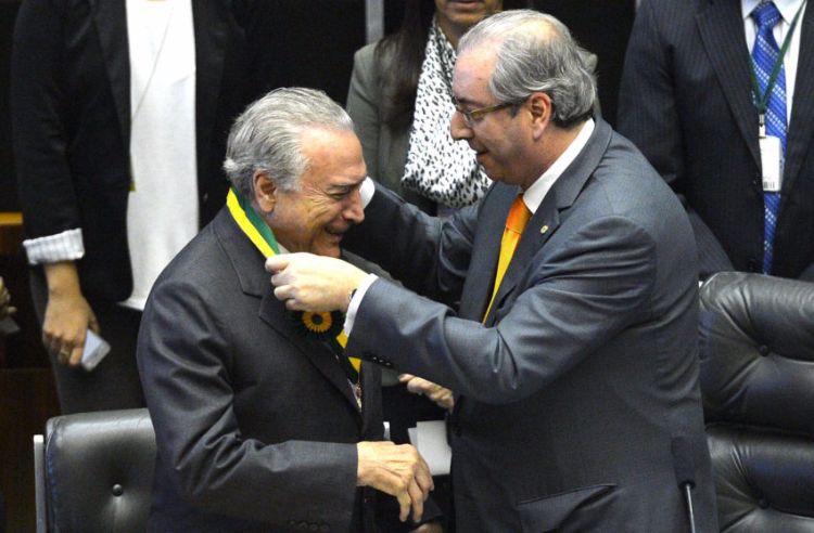 Michel Temer é empossado como presidente da República por Eduardo Cunha