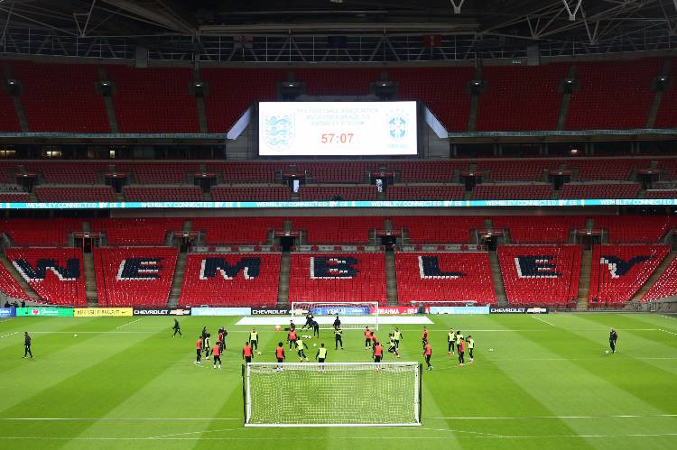Treino da Seleção Brasileira no Wembley, em Londres