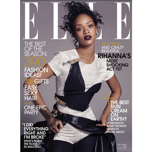 Rihanna estampa a capa da próxima edição da revista ELLE; veja as fotos