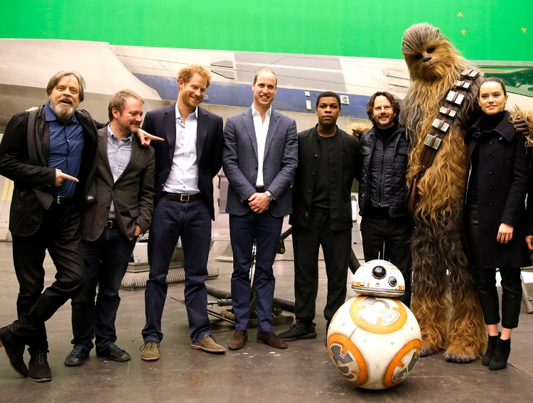 Star Wars: Os Últimos Jedi  Participação de William e Harry foi cortada em  função da altura dos príncipes