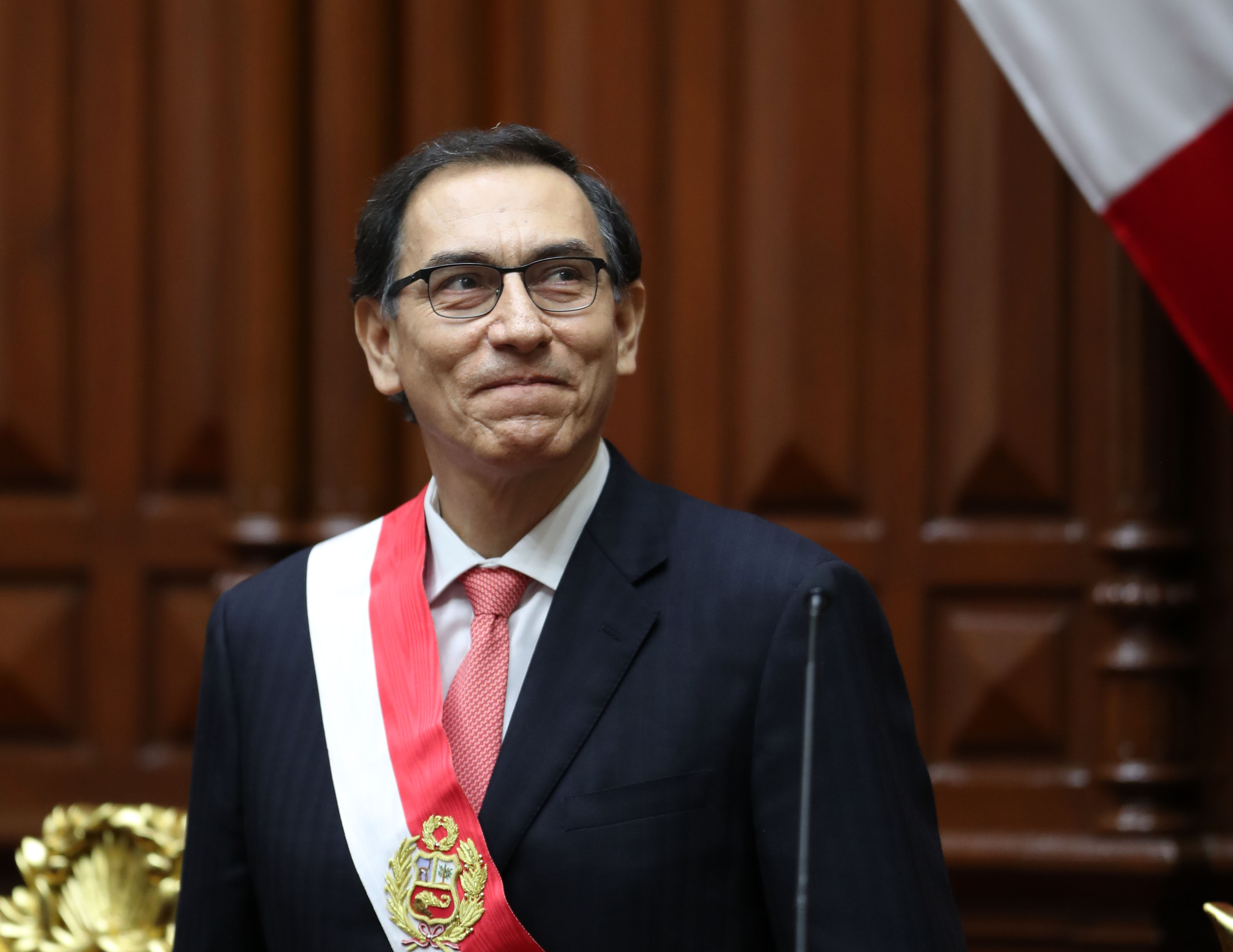 O ex-presidente do Peru, Martín Vizcarra,