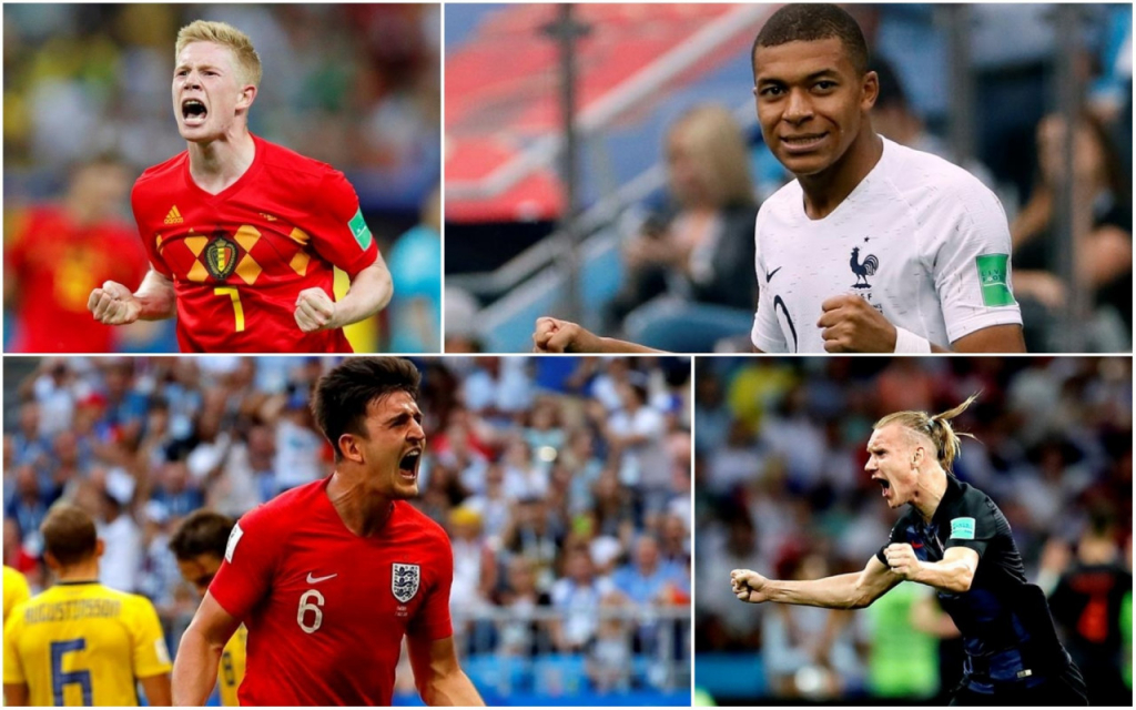 França x Bélgica e Inglaterra x Croácia: Copa do Mundo na ...