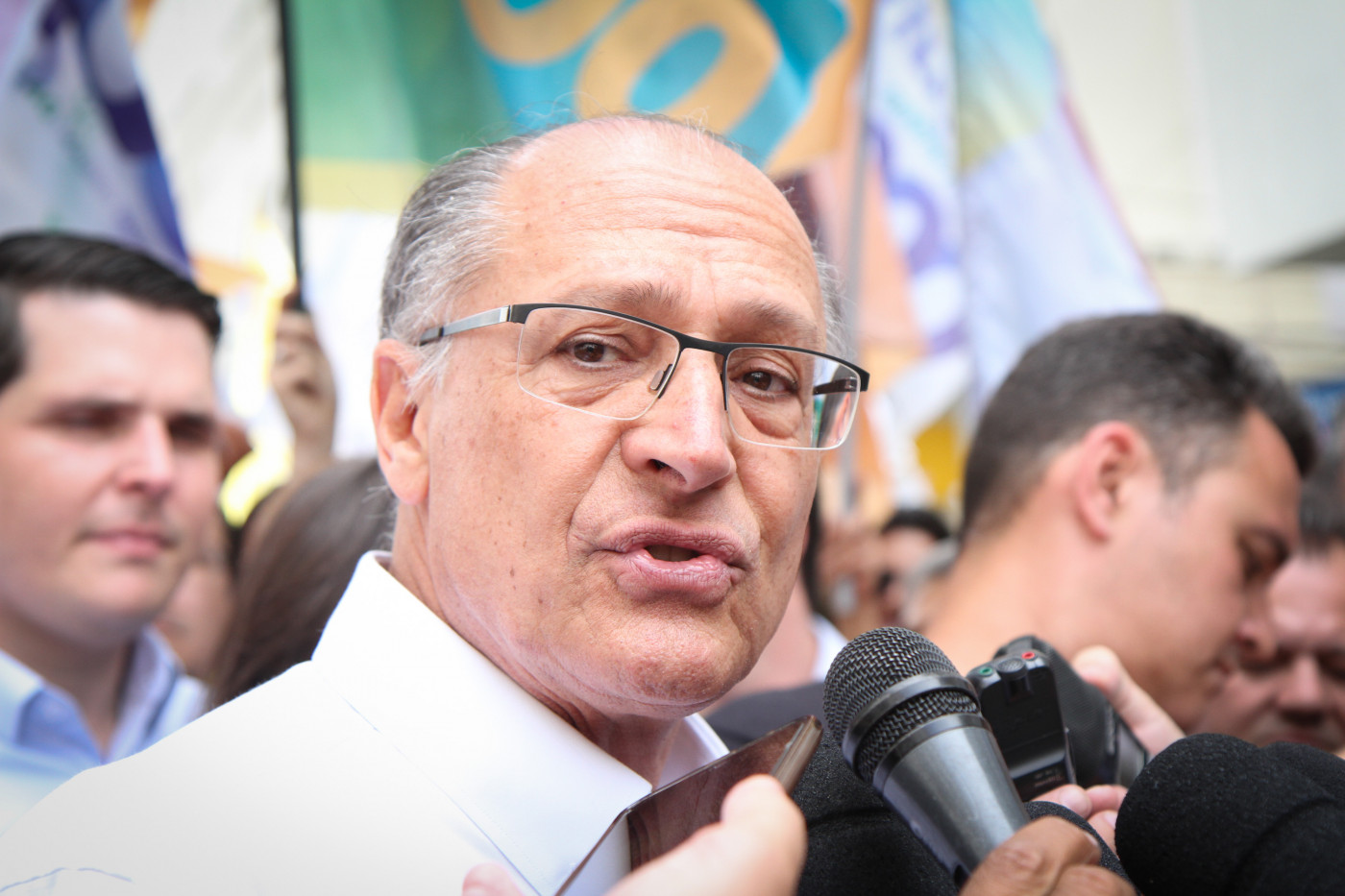 Alckmin discursa durante ato de rua