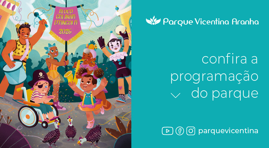 Confira a programação de fevereiro do Parque Vicentina Aranha