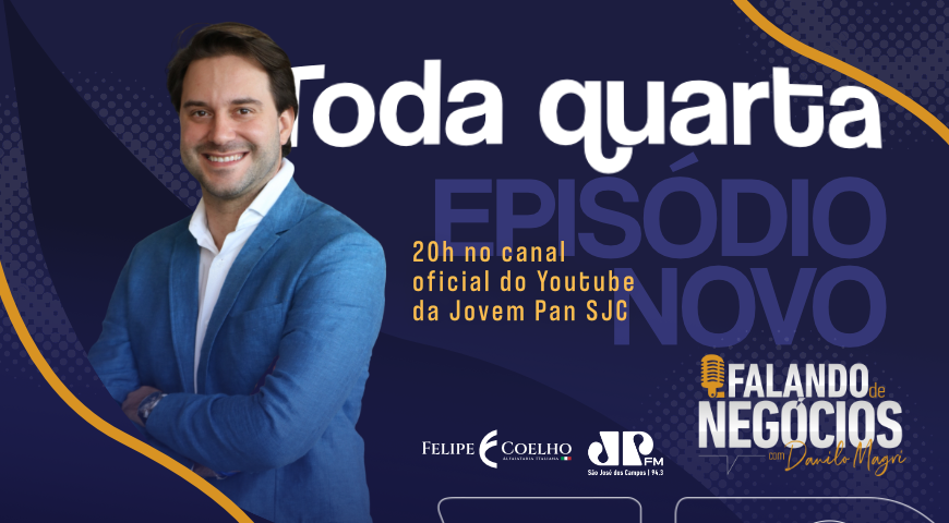 Já esta no ar o novo Podcast Falando de Negócios no canal oficial do Youtube da Jovem Pan SJC
