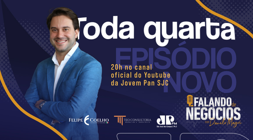 Já esta no ar o novo Podcast Falando de Negócios no canal oficial do Youtube da Jovem Pan SJC