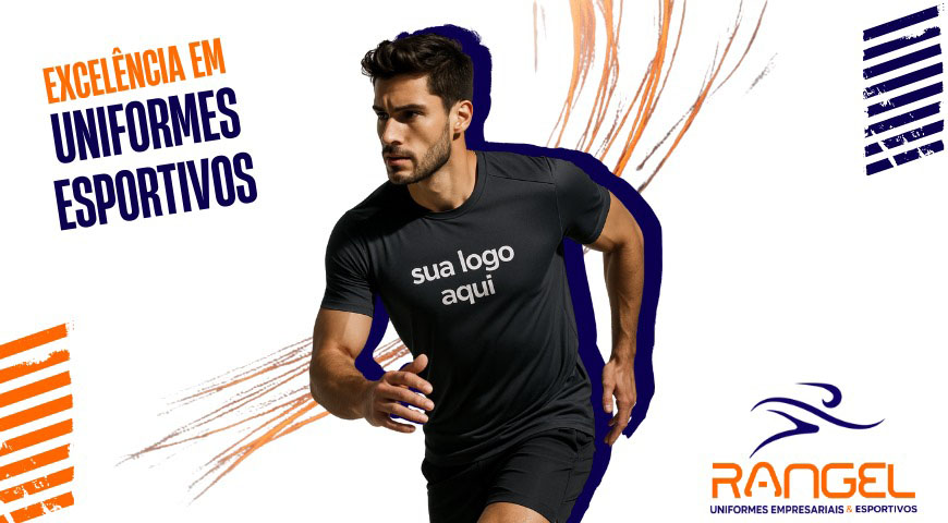 Camisetas esportivas personalizadas é com a RANGEL CONFECÇÕES, peça agora