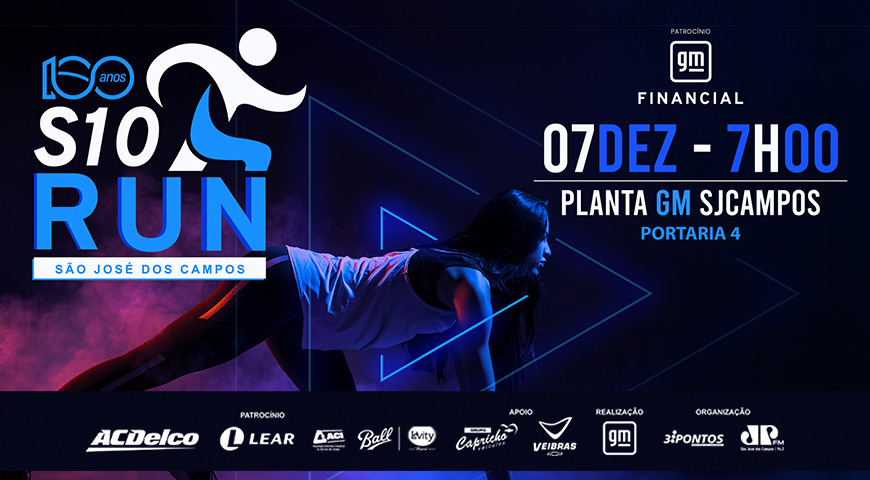 Venha correr dentro da GM e ainda comemorar os 100 anos da marca no Brasil!
