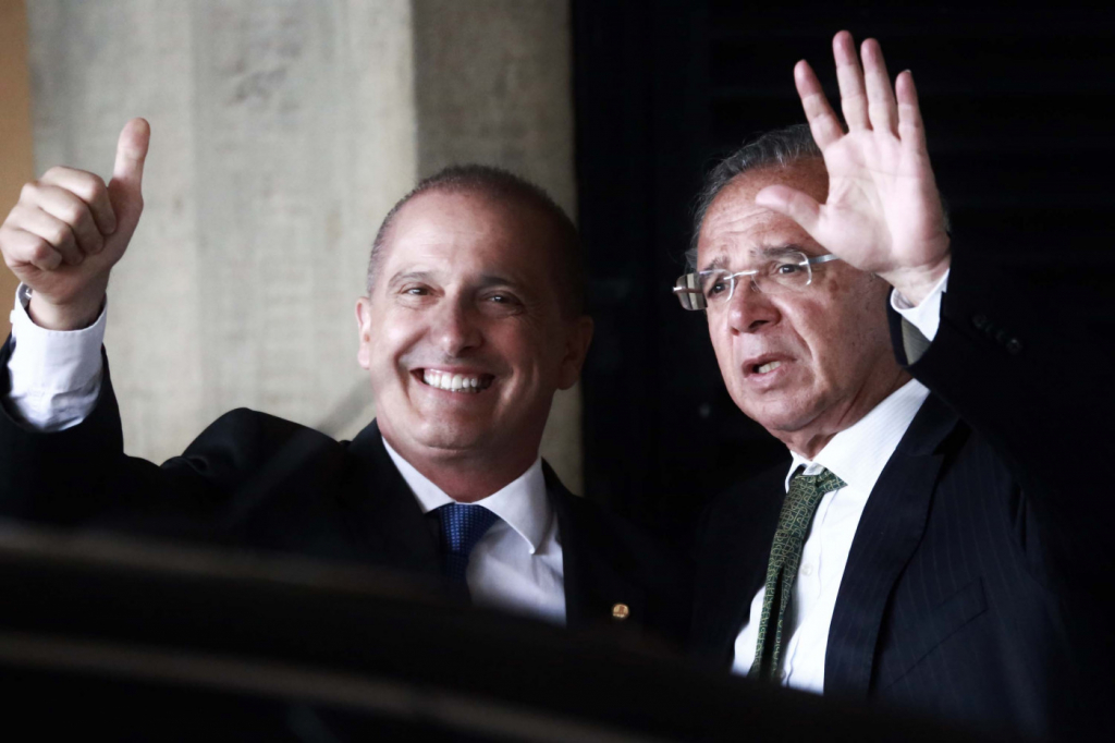 Onyx Lorenzoni e Paulo Guedes