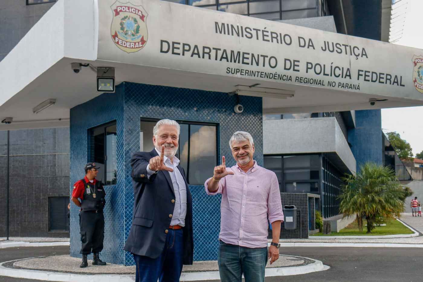 Os senadores Jaques Wagner e Humberto Costa