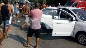 Militares mataram uma pessoa depois de efetuar 80 disparos contra o carro de uma família neste domingo (5), em Guadalupe, na Zona Norte do Rio de Janeiro