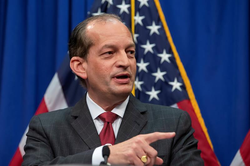 Alexander Acosta secretário do trabalho de Donald Trump