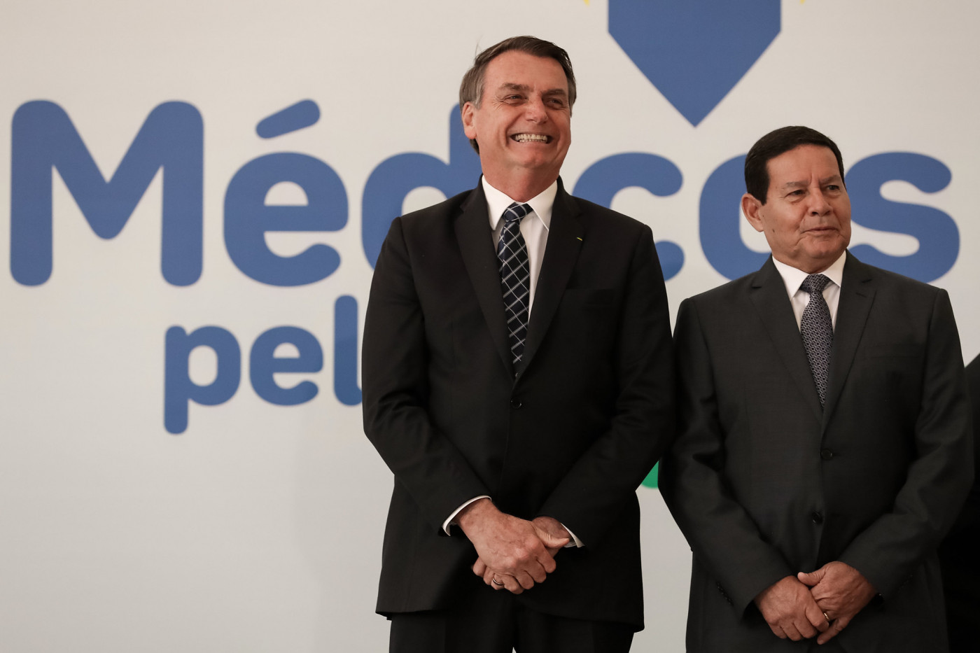 Jair Bolsonaro em apresentação do programa Médicos pelo Brasil