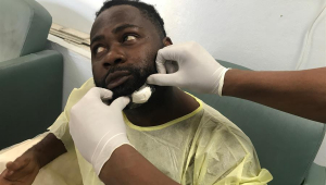 Homem ferido ataque senador Haiti