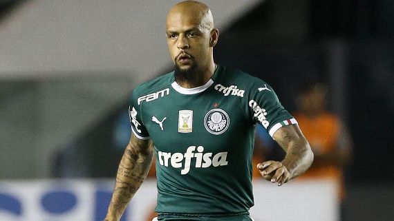 Felipe Melo durante partida do Palmeiras