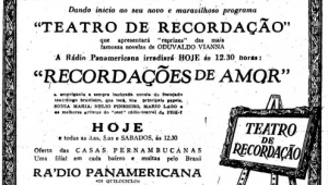 Cartaz histórico da Rádio Panamericana