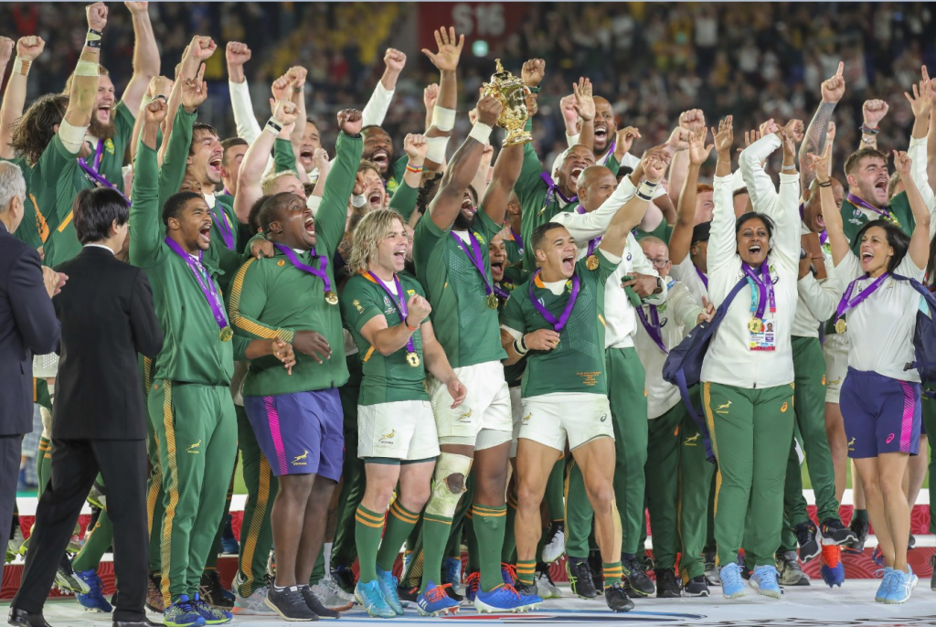 África Do Sul Leva Terceira Taça Na Copa Do Mundo De Rúgbi Ao Bater A ...