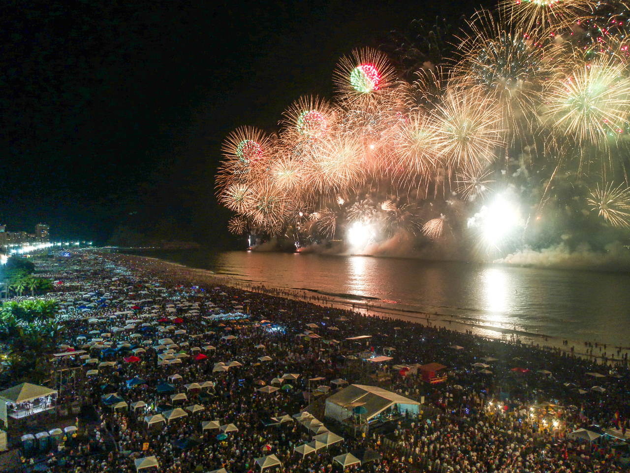 Virada do ano de 2019 para 2020 em Copacabana