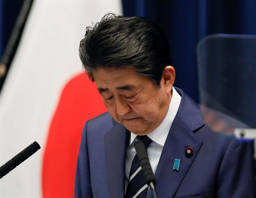 Shinzo Abe é o atual primeiro-ministro do Japão