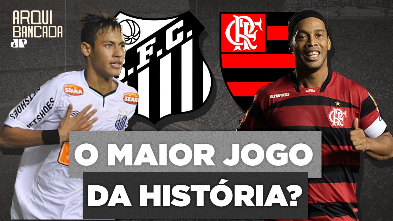 SANTOS 4 X 5 FLAMENGO, NEYMAR E RONALDINHO FAZEM JOGO HISTÓRICO, MELHORES  MOMENTOS