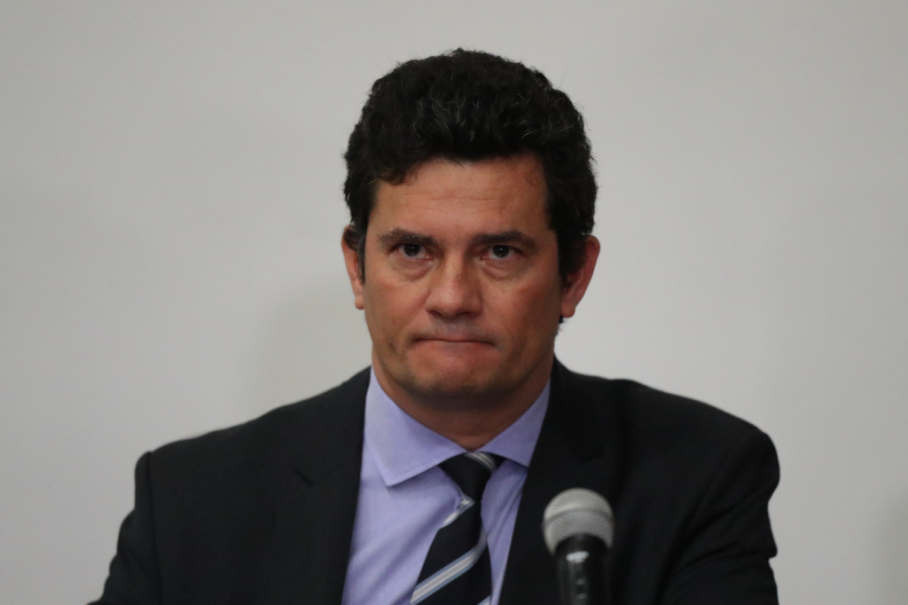 Sergio Moro em coletiva de imprensa