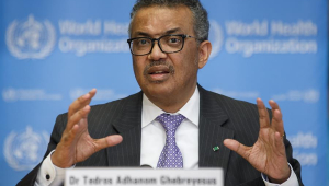 Tedros Adhanom é o atual diretor geral da Organização Mundial de Saúde (OMS)