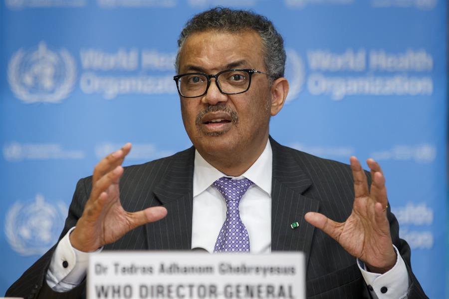 Tedros Adhanom é o atual diretor geral da Organização Mundial de Saúde (OMS)