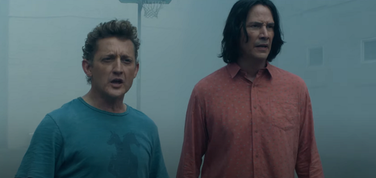 Keanu Reeves e Alex Winter viajam no tempo no trailer de 'Bill ...